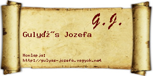 Gulyás Jozefa névjegykártya
