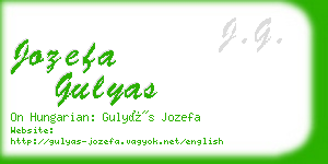 jozefa gulyas business card
